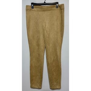 NWT Max Studio Vicuna Quiet Luxury Vegan Suede Pants Size XL Capsule Minimalist